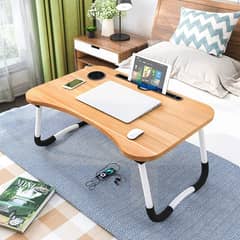 Wooden Laptop Folding Table Adjustable Table