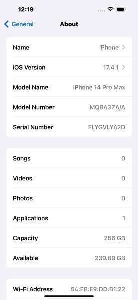 iphone 14 Pro Max Dual Sim 256GB Non PTA 10/10 7