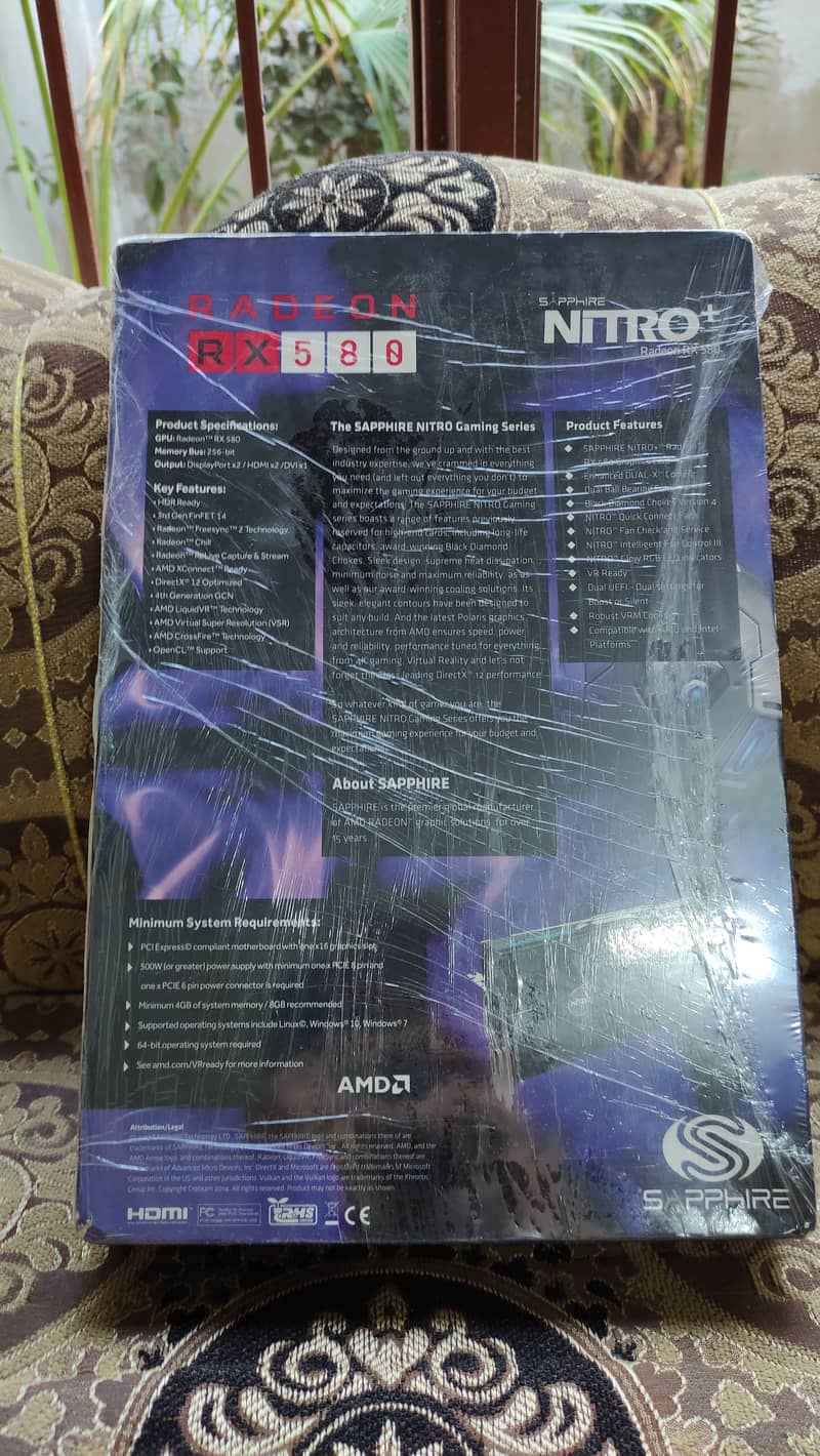 Rx 580 Nitro + Sapphire 8gb Sealed with Box 2