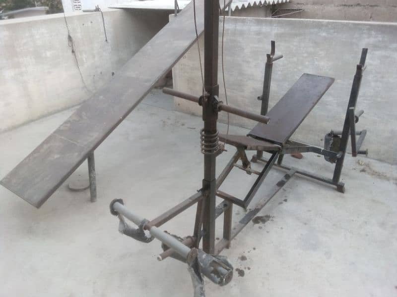 malty purpose branch press. one in all.  inclined Iron banch 4