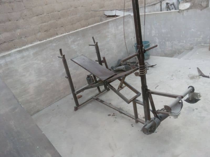 malty purpose branch press. one in all.  inclined Iron banch 8
