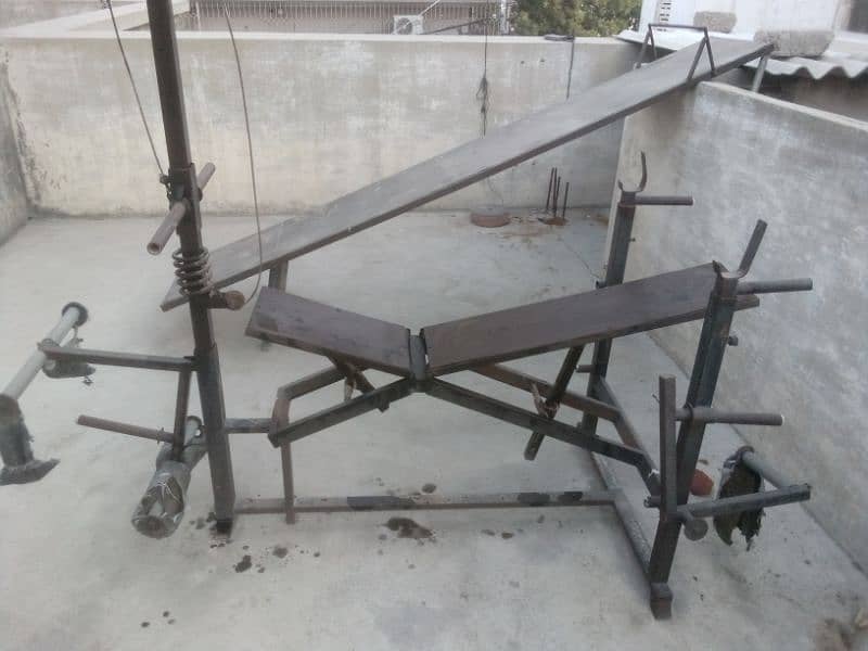 malty purpose branch press. one in all.  inclined Iron banch 10