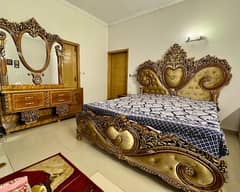 Royal chinioti style double bed set 2 months used