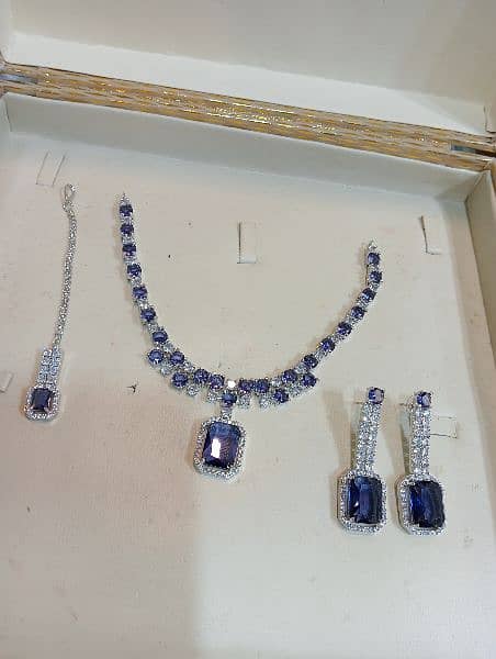 so beautiful so elagent pure American diamond zirkon stones necklace 0