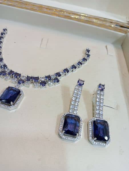 so beautiful so elagent pure American diamond zirkon stones necklace 1