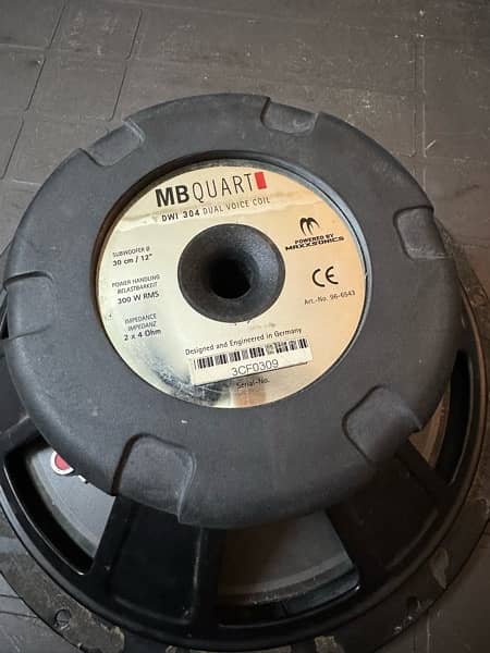 Mb Qaurts Discuss Series 12inch Sub Woofer Made In Germany 2