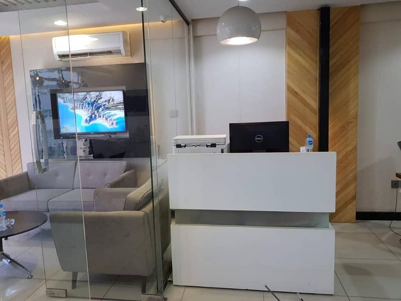 PHASE 6 VIP LAVISH FURNISHED OFFICE FOR RENT 24/7 TIME WITH LIFT GENERATOR 2