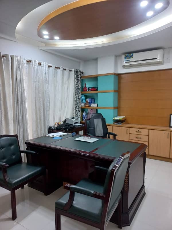 PHASE 6 VIP LAVISH FURNISHED OFFICE FOR RENT 24/7 TIME WITH LIFT GENERATOR 9