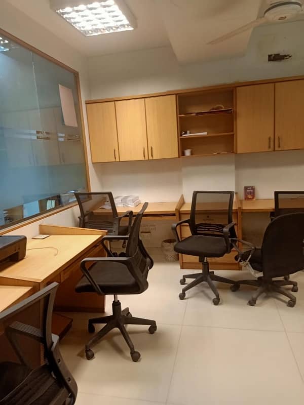 PHASE 6 VIP LAVISH FURNISHED OFFICE FOR RENT 24/7 TIME WITH LIFT GENERATOR 12