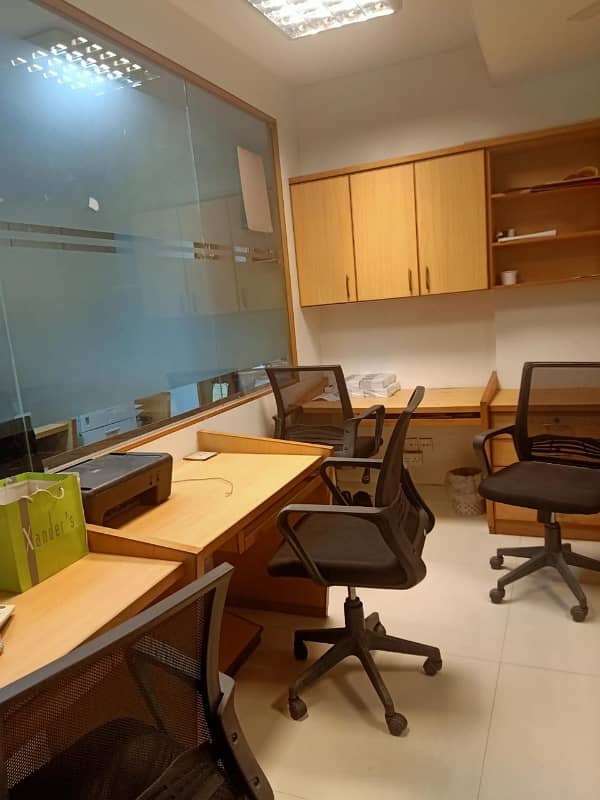 PHASE 6 VIP LAVISH FURNISHED OFFICE FOR RENT 24/7 TIME WITH LIFT GENERATOR 14