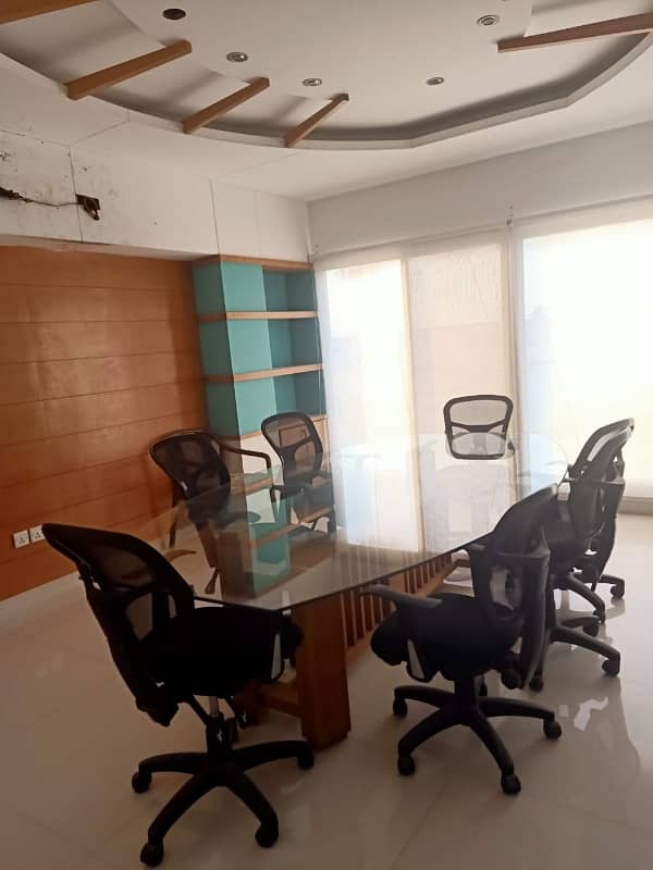 PHASE 6 VIP LAVISH FURNISHED OFFICE FOR RENT 24/7 TIME WITH LIFT GENERATOR 17
