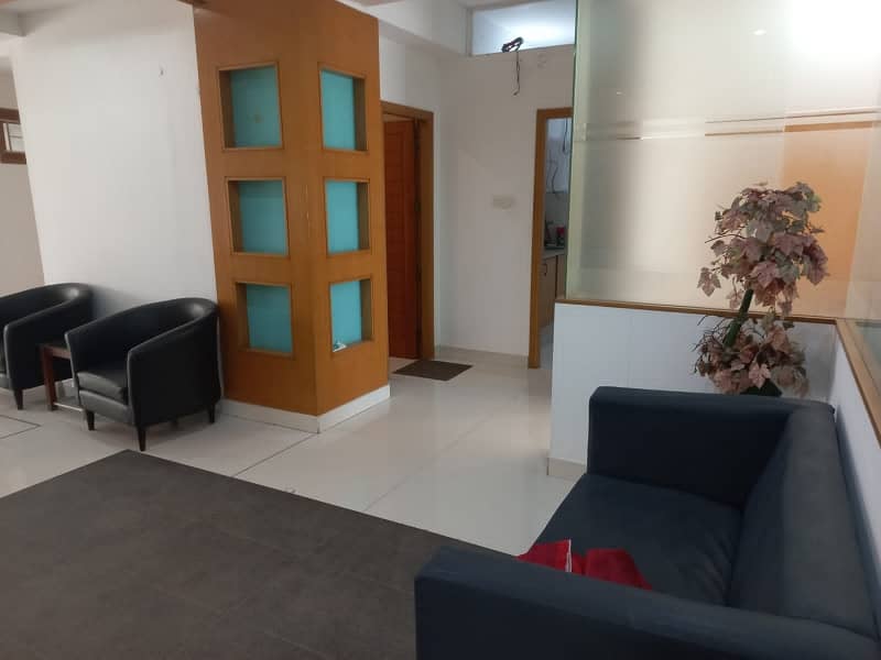 PHASE 6 VIP LAVISH FURNISHED OFFICE FOR RENT 24/7 TIME WITH LIFT GENERATOR 25