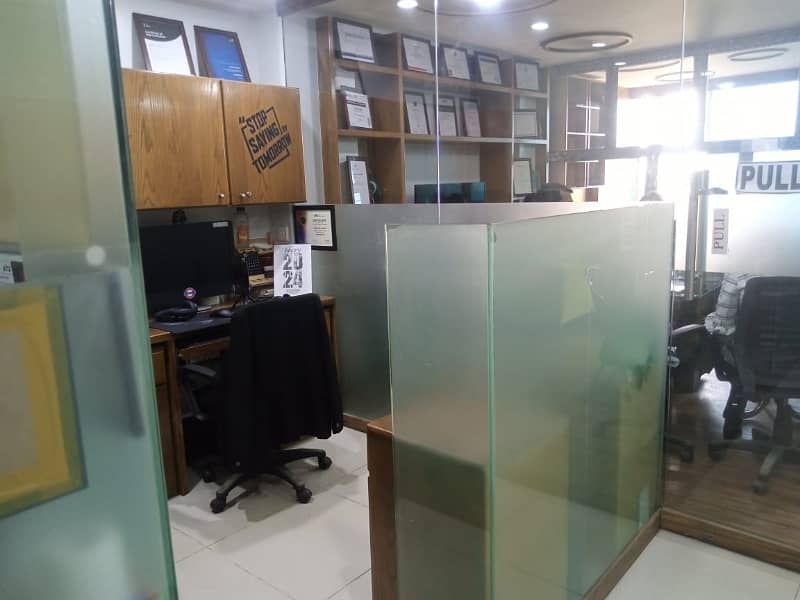 PHASE 6 VIP LAVISH FURNISHED OFFICE FOR RENT 24/7 TIME WITH LIFT GENERATOR 31