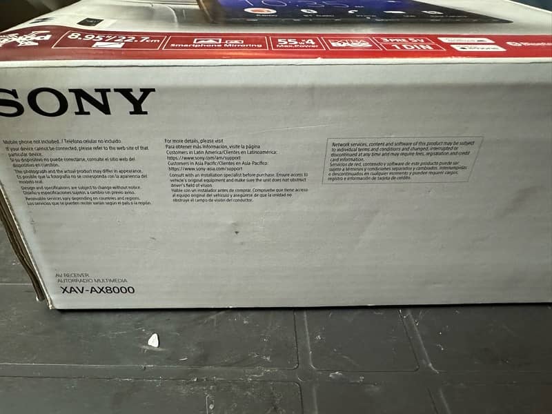 Sony Car Stereo XAV-AX8000 Brand New Box Pack 2