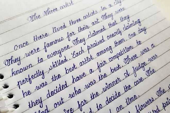Handwriting Assignment Work 1