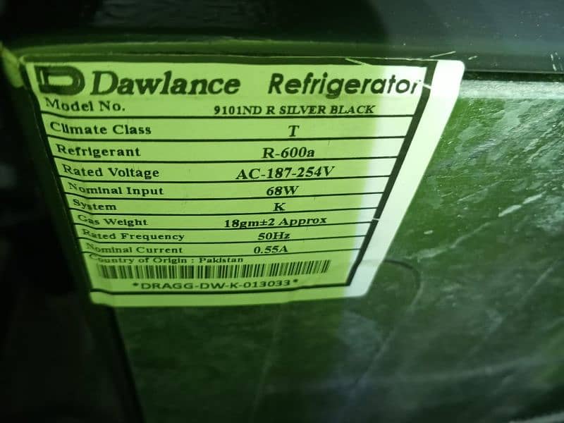 just 2 month use room refrigerator Dawlance 9101 looking brand new 0