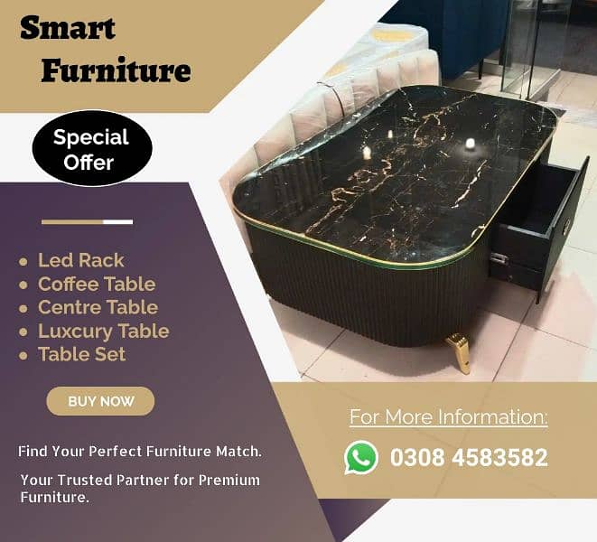 sofa Centre coffee table LED rack consol luxury table 0308,4583582 1