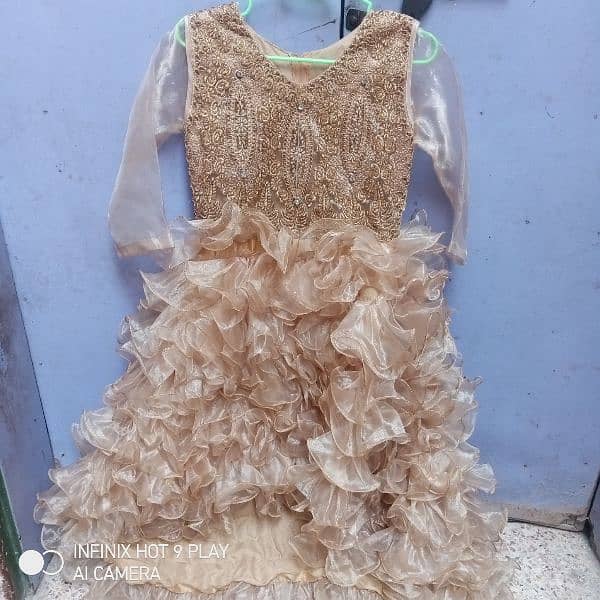 10 to 13 year girl fairy frock 1