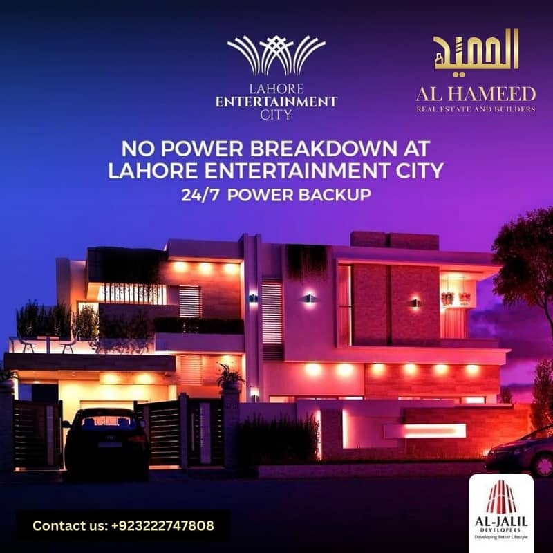 Marla Plot File Up For sale In Lahore Entertainment City Located on Main GT Road Muridky 3 years Installment plan 5
