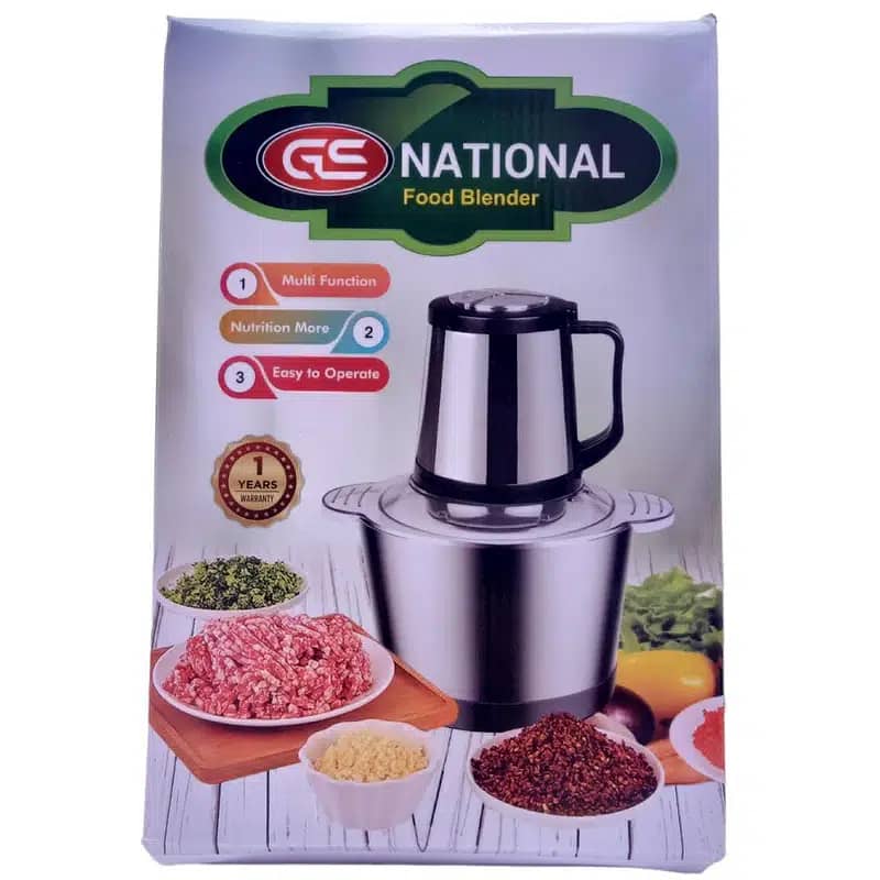bags 3LTR Stainless Steel Electric Food Chopper Meat Grinder 0