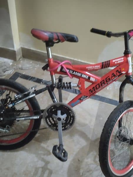 A bicycle for good kids is in good condition 7