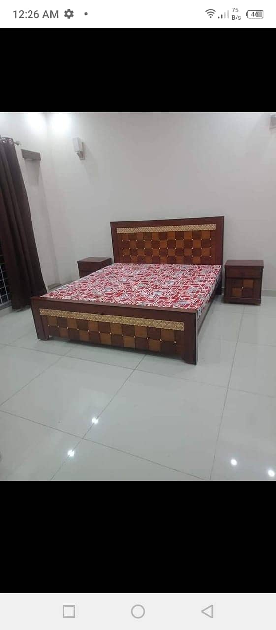 bed, complete bedset, poshish bed, wooden bed, smart bed 10