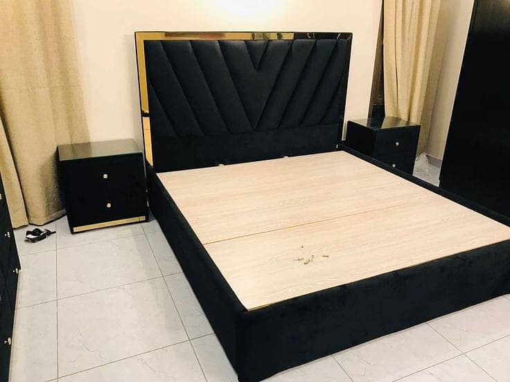 Wooden bed set/side tables/dressing/wardrobes/showcase/Furniture 6