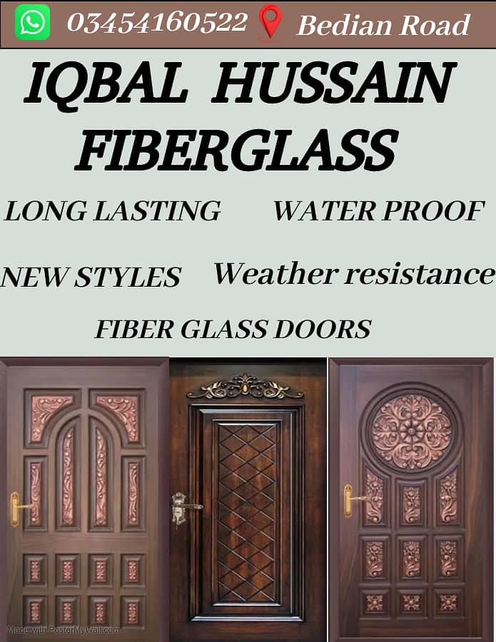 Doors | Fiber glass doors | water proof doors | bathroom/ bedroomdoors 0