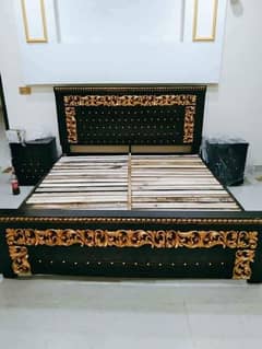 poshish bed set, double bed set, bridal bed set, furniture king size