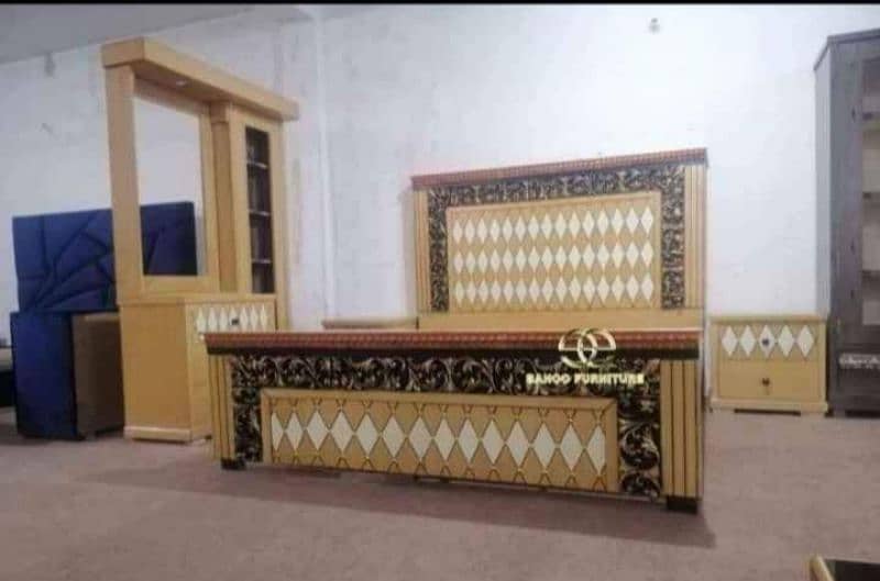 poshish bed set, double bed set, bridal bed set, furniture king size 15
