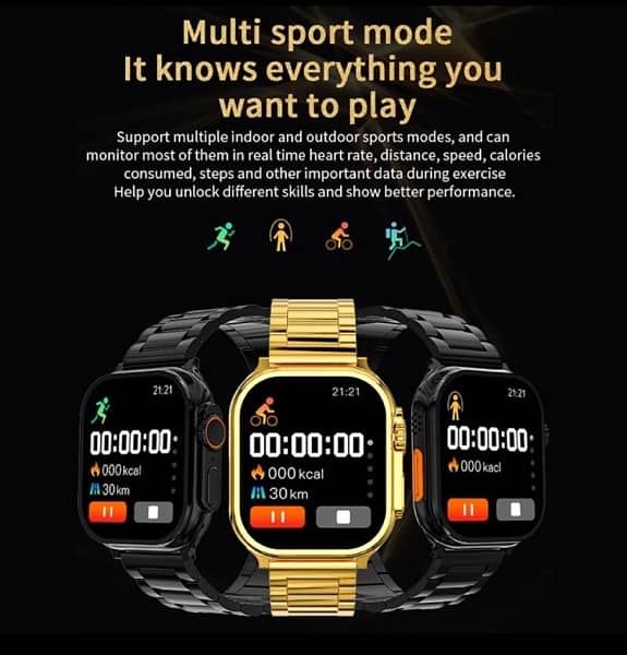 C9 Ultra Max Smart Watch Golden Edition 2