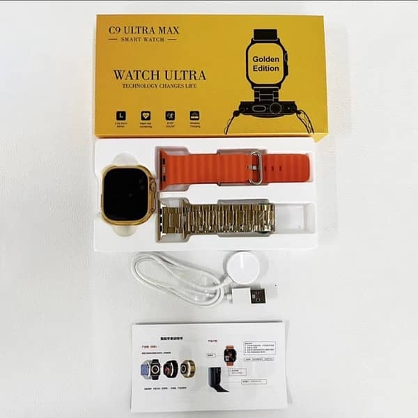 C9 Ultra Max Smart Watch Golden Edition 4