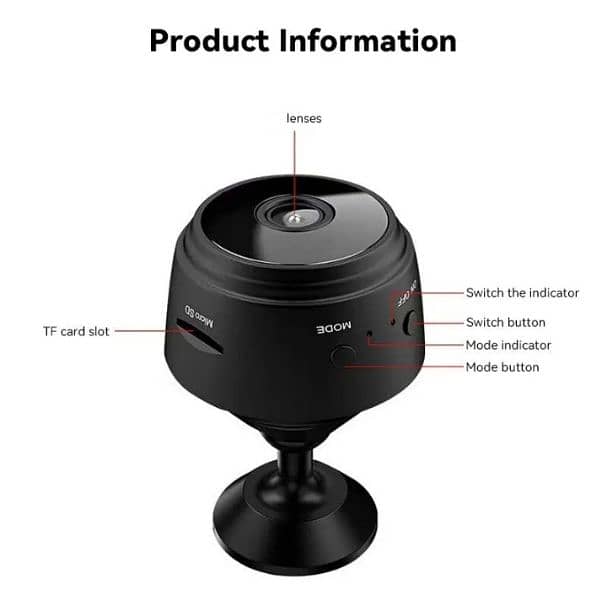 CCTV smalest camera with battery record hd1080p video with clear audio 5
