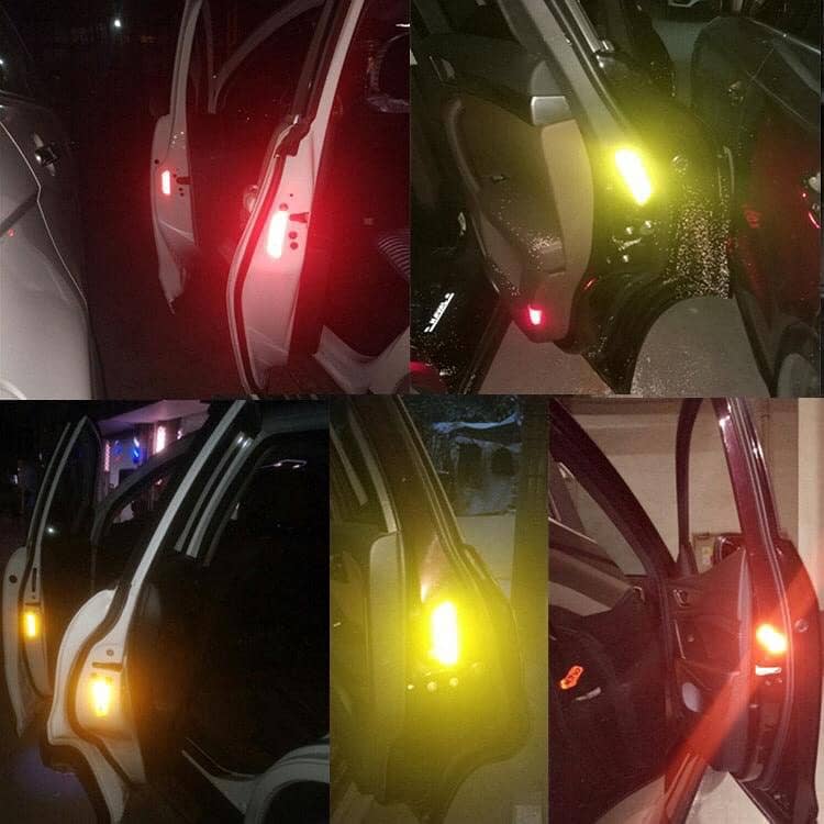 (Pack of 10)Car Door Safety Stickers Open Sign Reflective Warning Tape 0