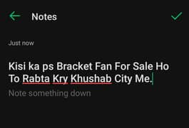 Kisi Ka ps Bracket Fan For Sale Ho to Rabta kren Khushab City me 0