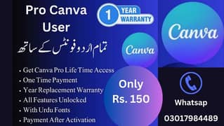 Canva pro for graphic designing 0