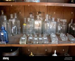 gym gymi used Glass Bottles Washed Glass Containers