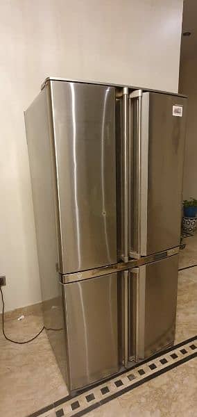 Sharp fridge n freezer 4 doors 1
