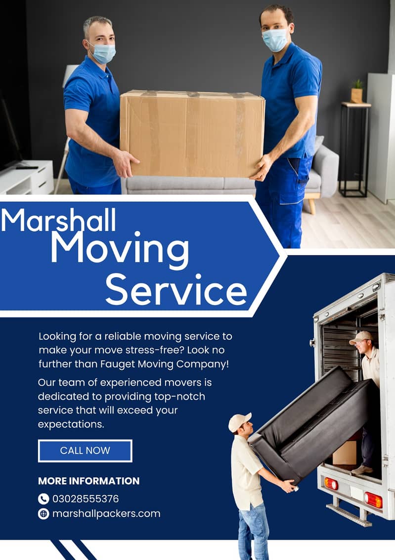 Marshall Packers Movers, House shifting, Cargo, Packing shipping quote 12
