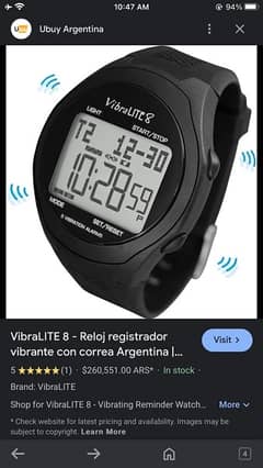 vibralite 8 watch in brand new condition