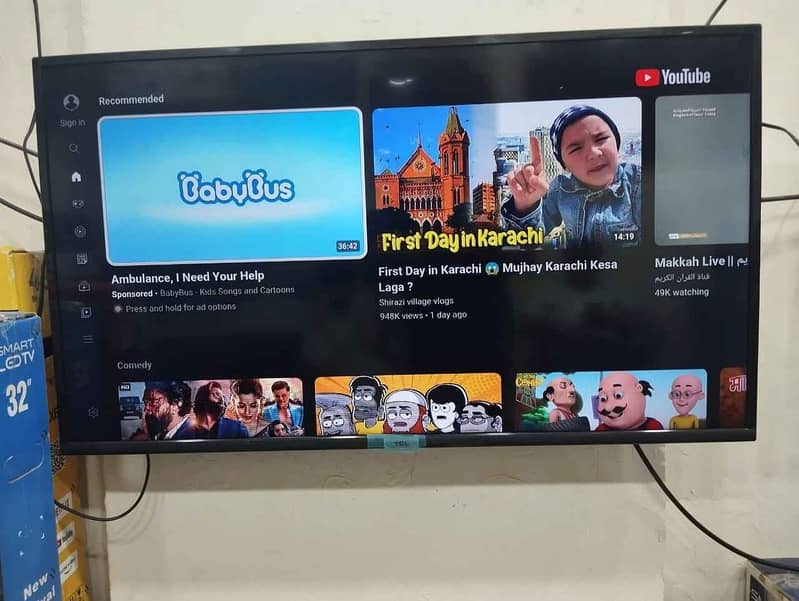 LED TVs USED CONDITION - 32", 40", 43" Smart Android LED TV Available 1