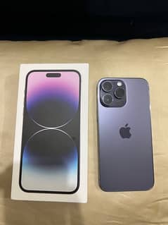 Iphone 14 pro max deep purple 256gb LLA non pta jv with box