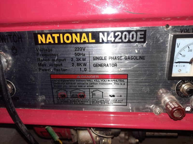 National N4200E Generator 1