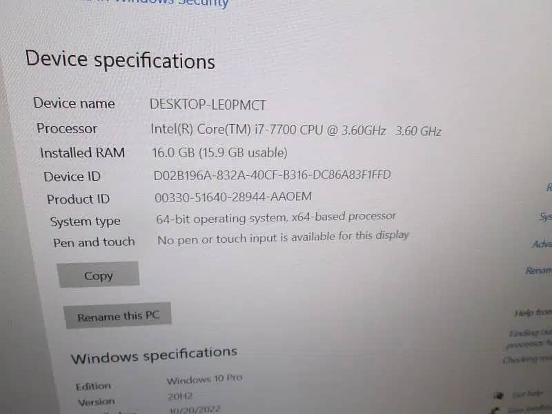 DELL T3620 i7 7th Gen 5