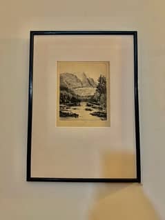 Antique Dry point Painting