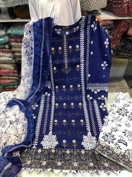 New Arrival zunaira 
Top quality lawn with shafoon dopta 2
