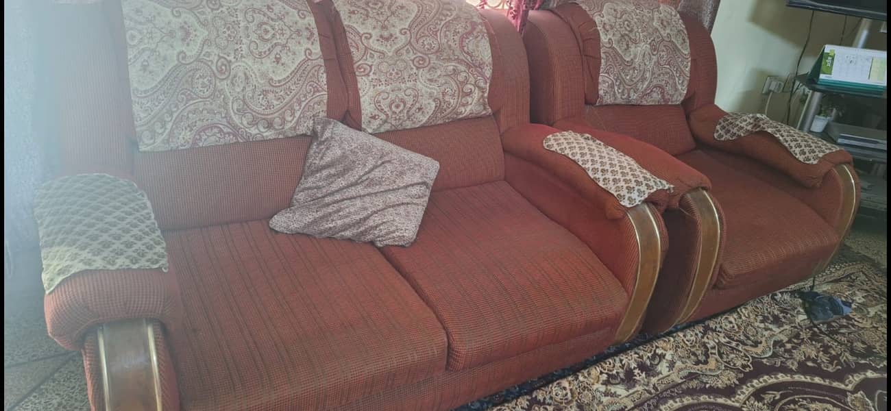 Used Seven seater sofa, made in muscat, Oman 1