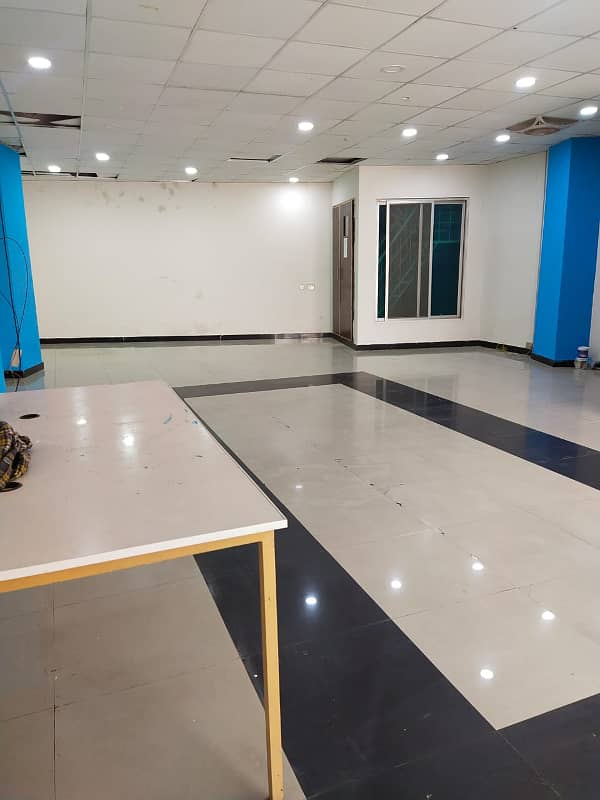 1000 sequre feet ground floor hall for rent for Silent office (Call center + Software house + Marketing office and other setup as you want) 1