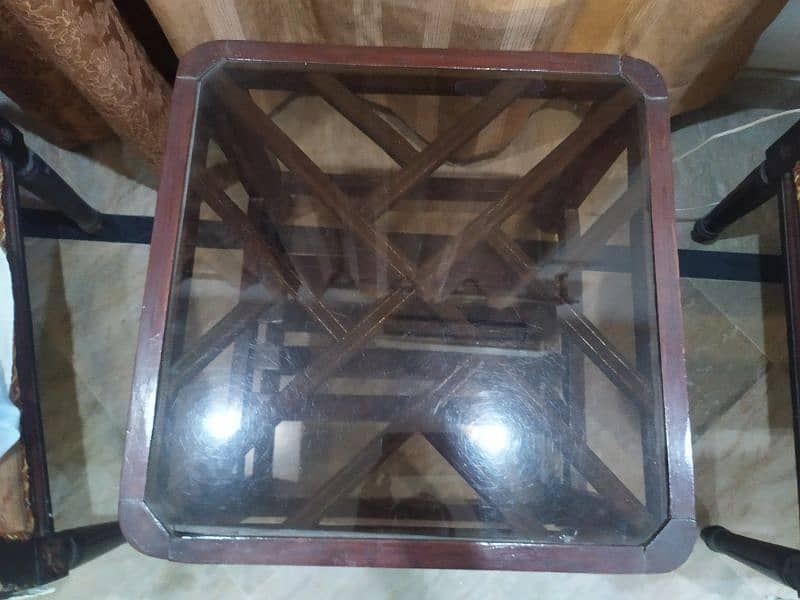 Pure wood Single piece Tea table 1