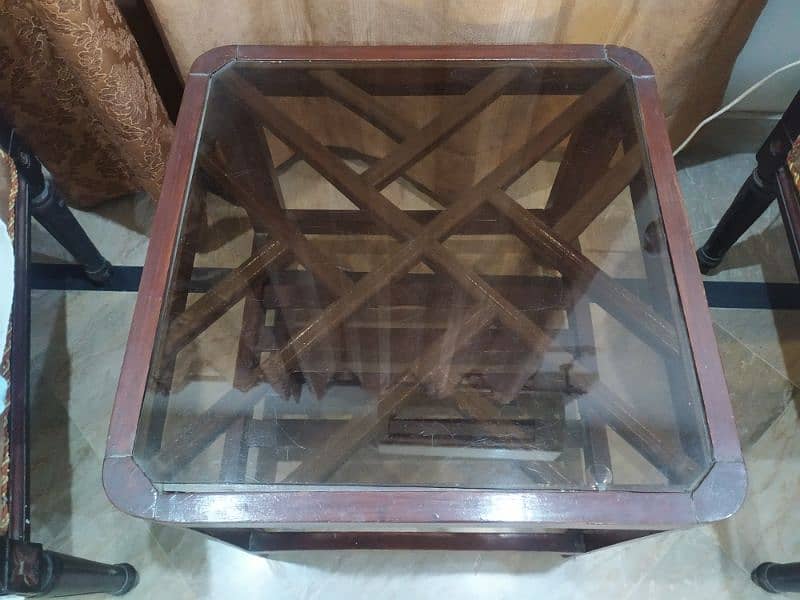 Pure wood Single piece Tea table 2